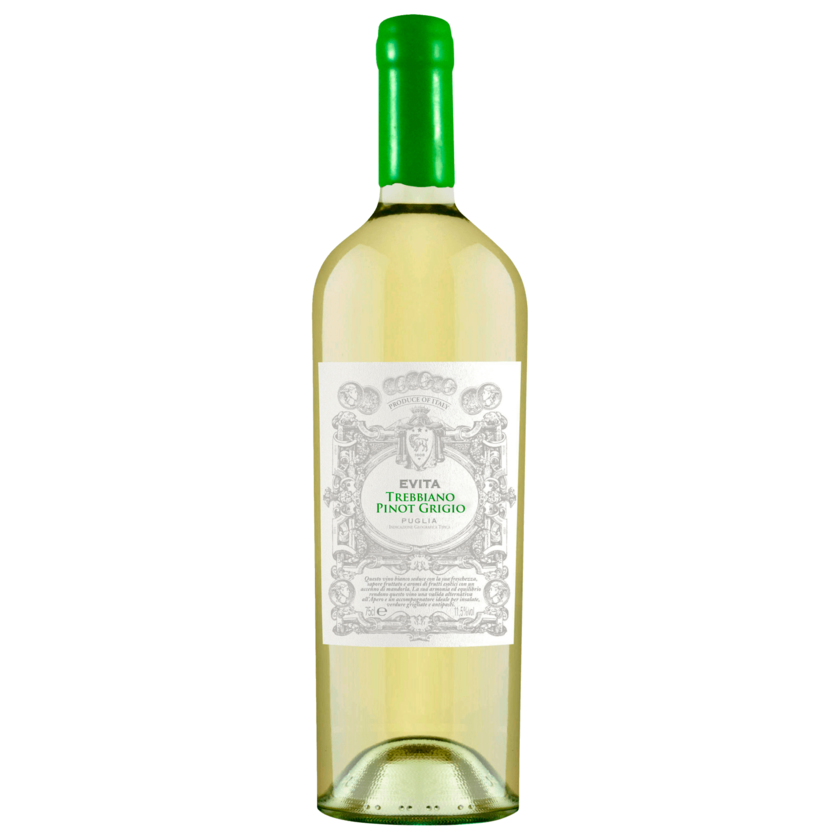 Evita Weißwein Trebbiano Pinot Grigio trocken 0,75l